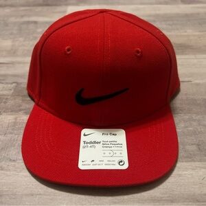 Nike Pro Cap Snapback Hat Red Toddler 2T-4T NWT